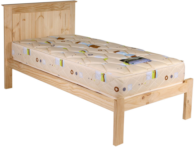 Single Deluxe Panel Bed raw